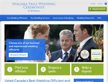 Tablet Screenshot of niagaraweddings.ca
